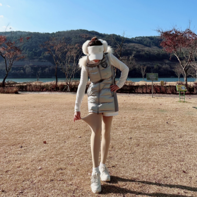 휴스토니 방한 500D 2중 기모 레깅스(무발)