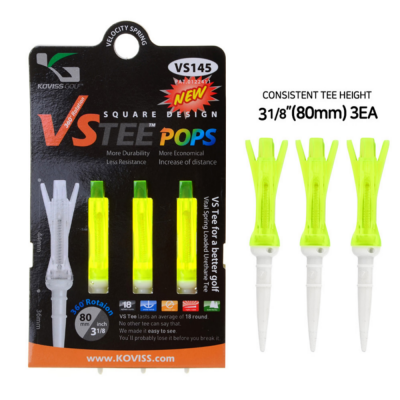 코비스 ER182 골프티 VS TEE for Pops/L(80mm)3EA 1SET
