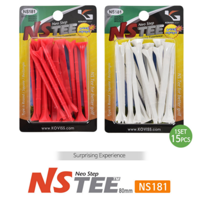 코비스 NS181 골프티 높이조절 플라스틱티 80mm 15EA